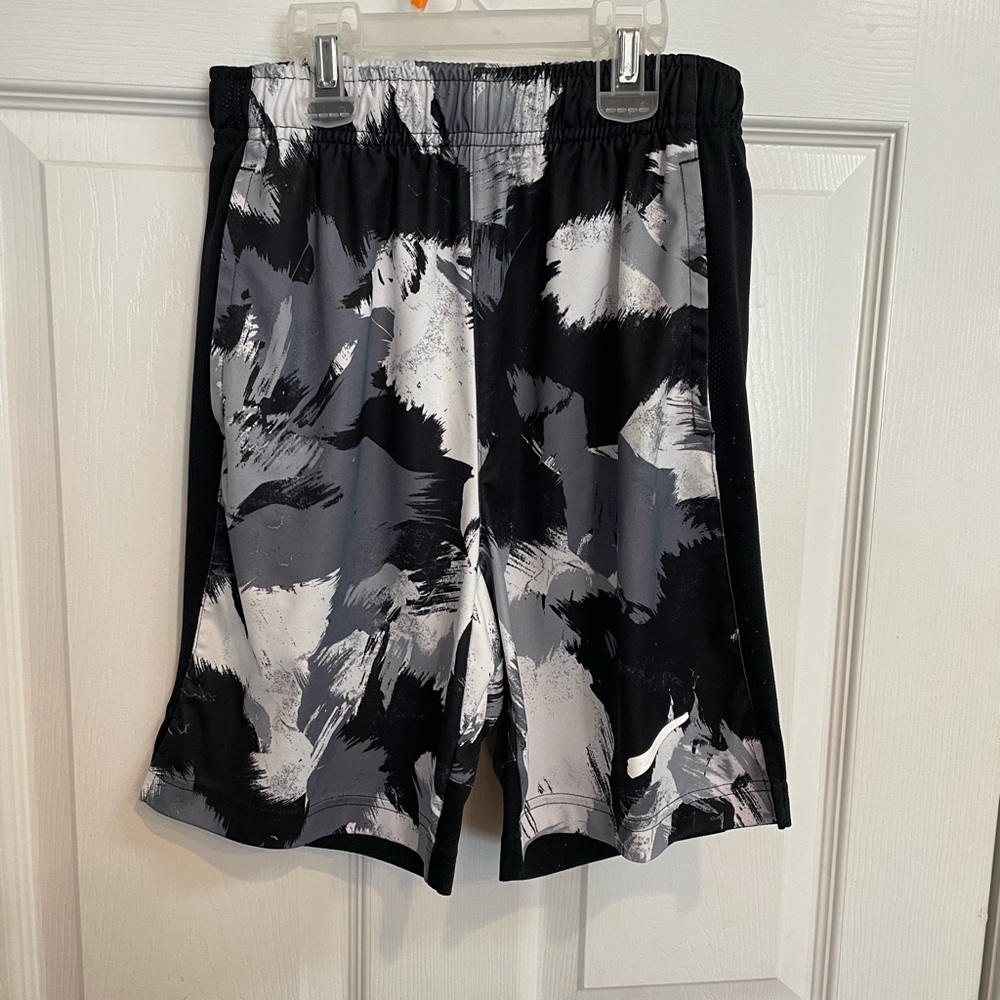 Nike youth medium, Black and Gray Athletic Shorts